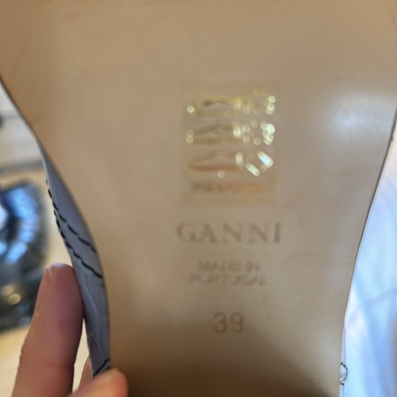 NEW Ganni blue cowboy cowgirl boots size 39 8.5-9 - Picture 6 of 6